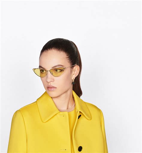 missdior b1u sunglasses|MissDior B1U Yellow Butterfly Sunglasses .